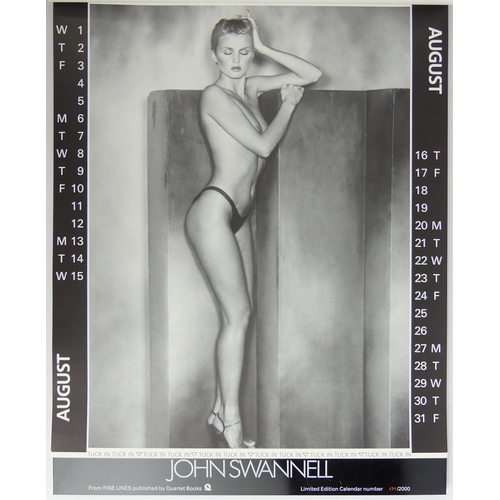 446 - Signed 1984 John Swannell limited edition calendar no 139/1000.