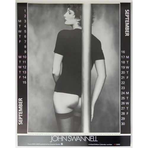 446 - Signed 1984 John Swannell limited edition calendar no 139/1000.