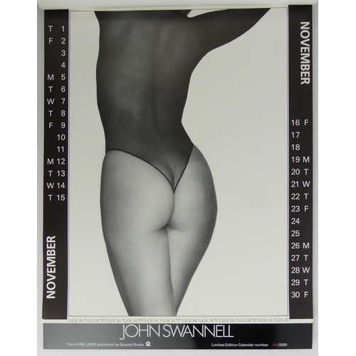 446 - Signed 1984 John Swannell limited edition calendar no 139/1000.