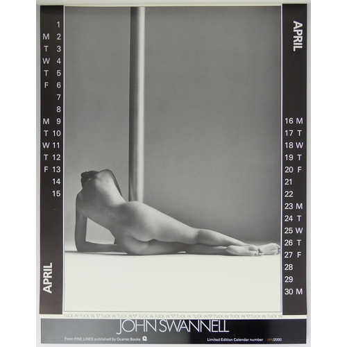 446 - Signed 1984 John Swannell limited edition calendar no 139/1000.