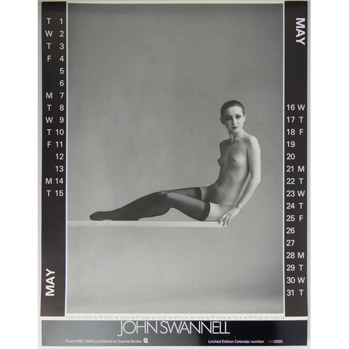 446 - Signed 1984 John Swannell limited edition calendar no 139/1000.