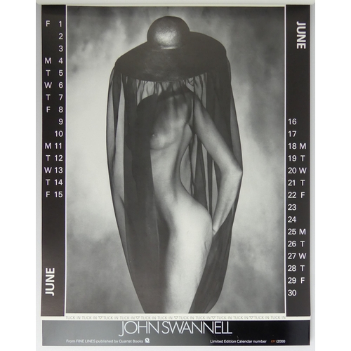 446 - Signed 1984 John Swannell limited edition calendar no 139/1000.