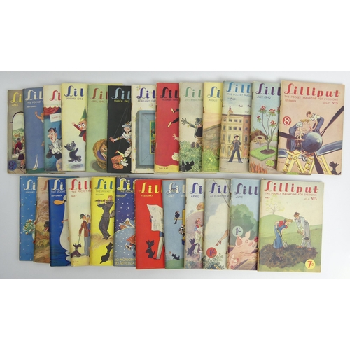 452 - 25 Lilliput Magazines from 1940's.