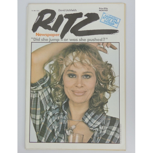 453 - Seven David Litchfield Ritz newspaper magazines from 1982 - 1985.