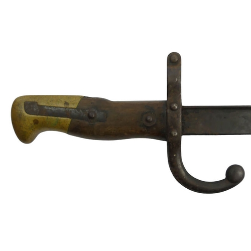 227 - French short Gras rifle bayonet, 42.5cm.