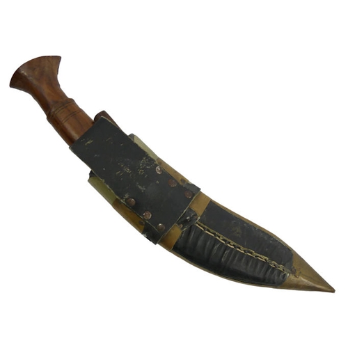 265 - Ornate World War II Gurkha Kukri, 36cm.