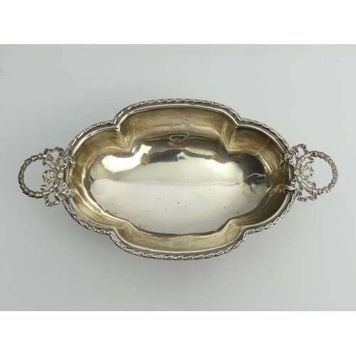 172 - George V silver bon bon dish, Sheffield 1921, 119 grams, 20.5cm x 5cm.