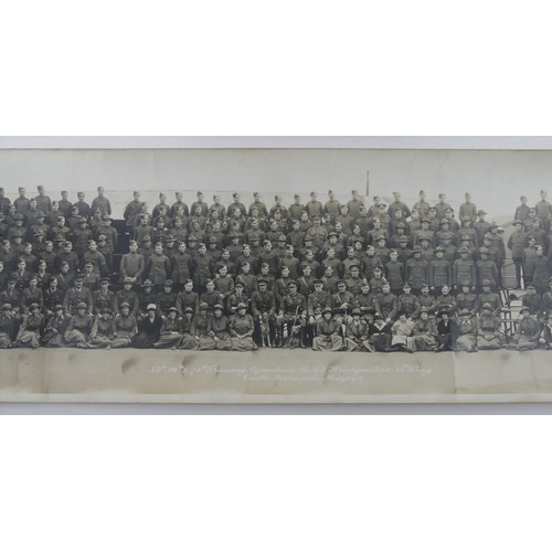 251 - Panoras Panoramic 2' 6'' photograph of the 54th, 28th & 74th Training Squadrons R.A.F headquarters 2... 