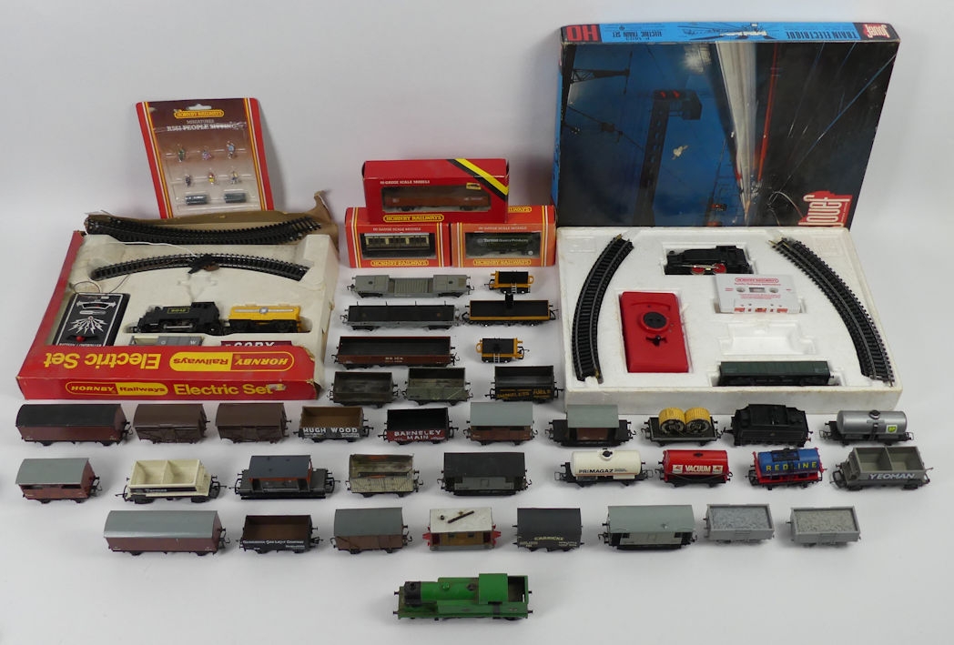 A Quantity Of 00 Gauge Including Hornby And Jouef Train Sets And Boxed ...