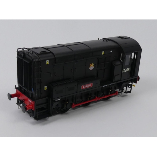 360 - A boxed Dapol 0 gauge class 08 diesel electric locomotive 1:43.5 scale model 13308 Charlie BR Block,... 