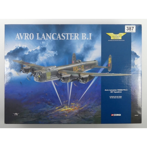 387 - Boxed Corgi diecast Aviation Archive AA32601 Avro Lancaster B1 R5868/PO-S, 1:72 scale.