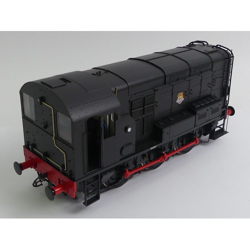 404 - 0 gauge Dapol 7D -008-004U class 08 BR black early un-numbered diesel electric locomotive, 1:43.5 sc... 