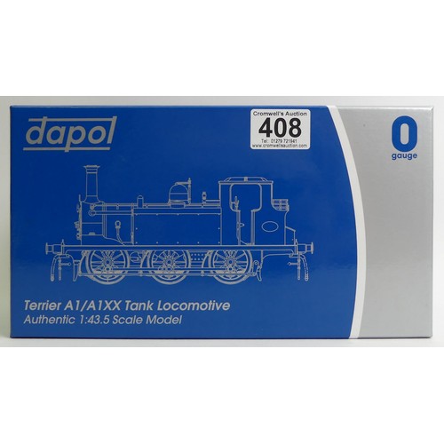 408 - 0 gauge Dapol 7S-010-002 Terrier A1X 32661 BR Black late crest, Tank Locomotive, 1:43.5 scale model,... 