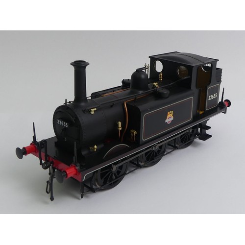 413 - 0 gauge Dapol 7S-010-001 Terrier A1X 32655 BR Black early crest scale 1:43.5 model locomotive boxed.