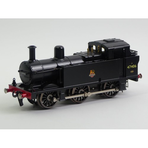 415 - Darstaed Trains de Luxe Vintage Style 0 gauge 060T locomotive BR Black un-lined early No. 47406, box... 