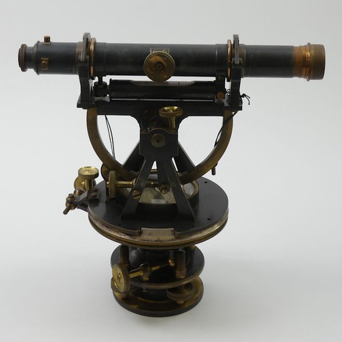 314 - A boxed theodolite by T&S in a fitted mahogany box, 25cm.