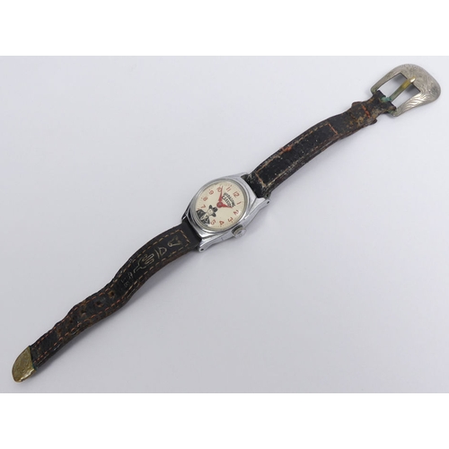 146 - Vintage 1950's Hopalong Cassidy Timex watch, 26mm including button.