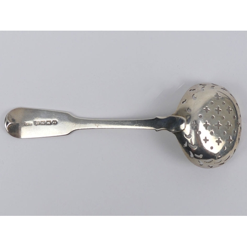 180 - George IV silver sauce ladle, Exeter 1829 and a set of six cased silver teaspoons, Sheffield 1948. 1... 