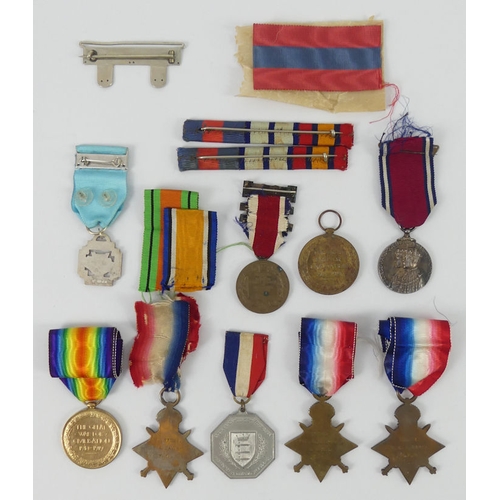 194 - WWI war medal awarded to Pte H.A. Skepper 60871 along with a victory medal, George & Mary Jubilee me... 