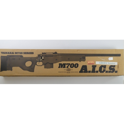 200 - Tanaka M700 AICS airsoft sniper rifle, boxed with instructions, 111cm.
No licence is required to pur... 