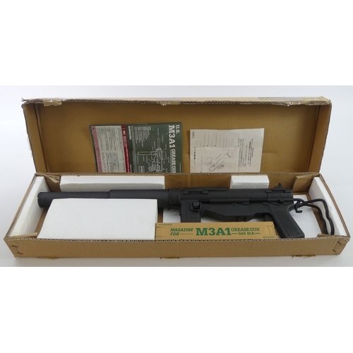 201 - JASG WS-M3A1 Grease gun, CO2, Cal .45 boxed with instructions, 74cm.
No licence is required to purch... 