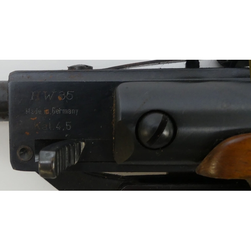 296 - HW 38 German 4.5 calibre air rifle.