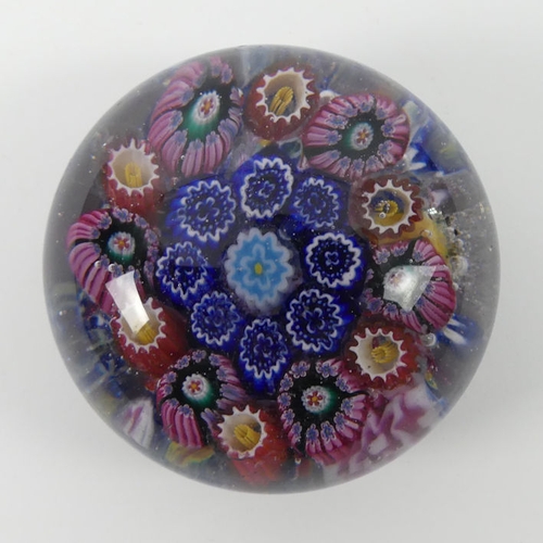 303 - A German Silesia glass paperweight. 5cm x 6cm