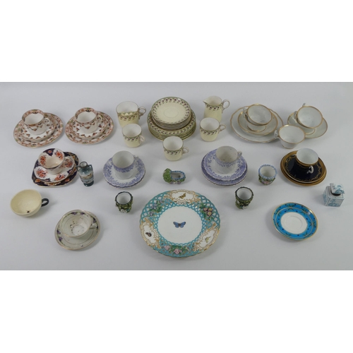 347 - Royal Worcester, Minton and other porcelain tea wares.