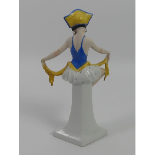 355 - Art Deco German porcelain figurine, 22cm.