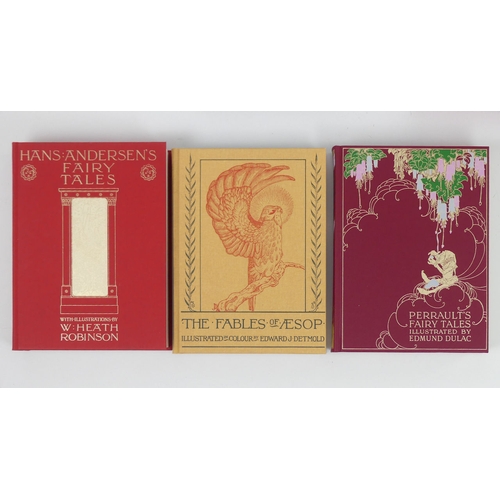 443 - Three Folio Society books viz. The Fables of Aesop, Hans Andersons Fairy Tales illustrated by Edward... 