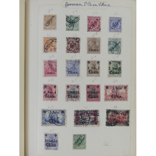 446 - A album of British and Common wealth stamps along with two worldwide stamp albums.