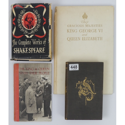 448 - Four books including The Young Duke by Benjamin Disraeli, Their Gracious Majesties George VI and Eli... 