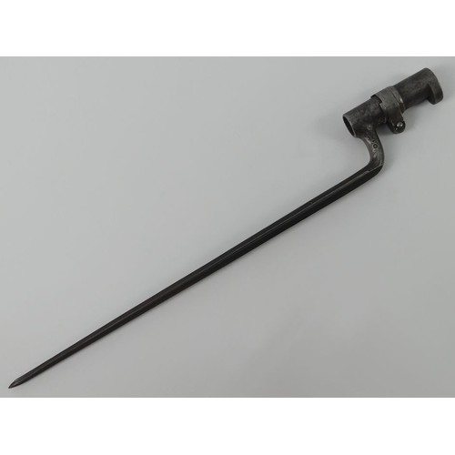 218 - 1854 pattern Lorens socket bayonet, blade 39cm.