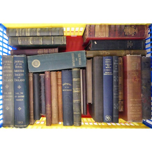 449 - A box of books including Chambers Tracts, A History of The Roman Republic and others.