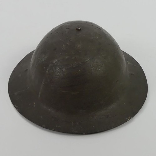 222 - WWI British army steel officer's Brodie helmet with original lining, Hawkes & Co, 1 Savile Row, Pate... 