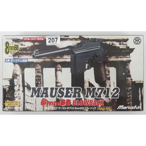 Marushin Mauser M712 gas type pistol, 8mm BB, boxed with