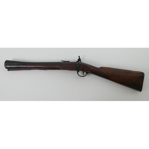 241 - 19th century blunderbuss with carved mahogany stock, 81cm.
No licence is required to purchase this i... 