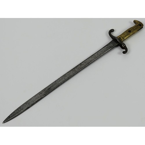 247 - WWII Mauser bayonet Seitengewehr, the blade stamped Alex Coppel, Solingen, blade 46cm.