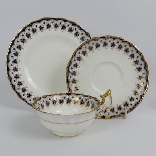 364 - Royal Cauldon set of eight tea cups, saucers, side plates and a cream jug.