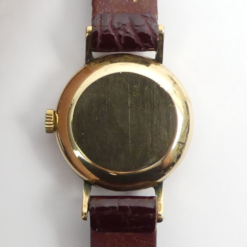 107 - Boxed Longines 9ct gold, 17 jewel ladies manual wind watch, assayed for London 1968, 22.6mm x 29.3mm... 