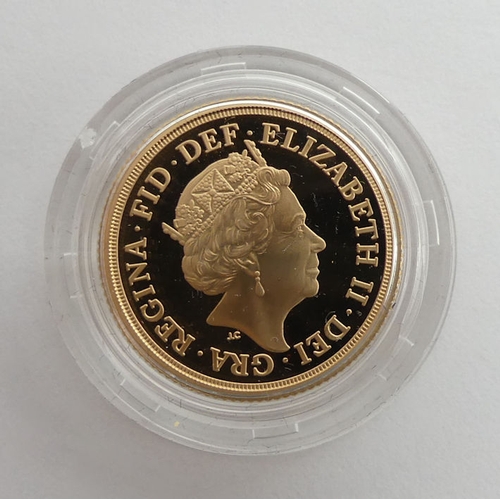 168 - The Sovereign 2018 gold proof coin, boxed with C.O.A.