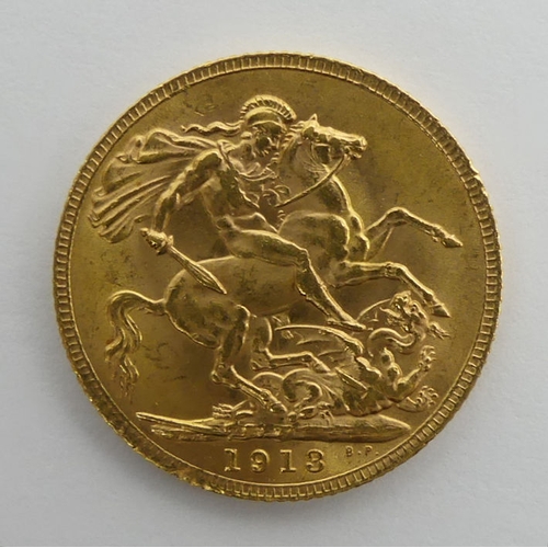 179 - George V 1913 gold full sovereign.