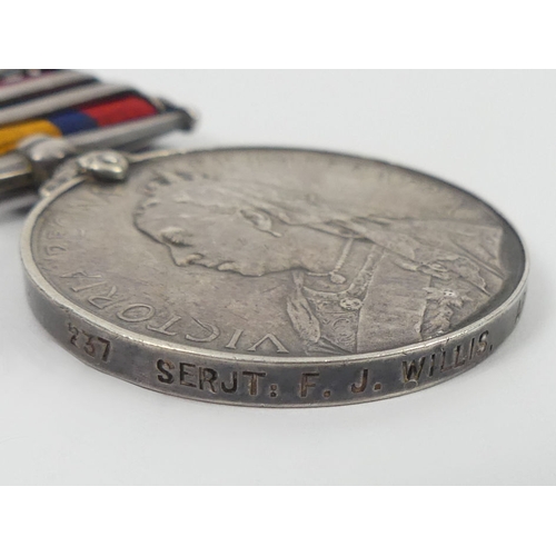 194 - A Queens South Africa medal with three bars, Cape Colony, Paardeberg and Driefontein together with a... 