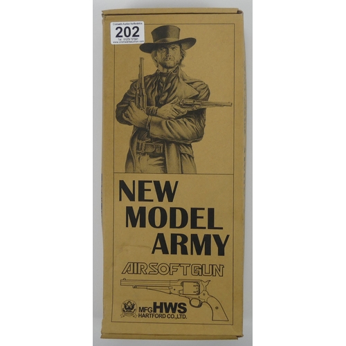 202 - Hartford New Model Army airsoft gun, 6mm BB, 35cm, boxed with instructions. 
No licence is required ... 