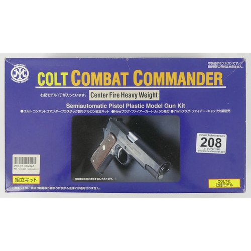 208 - Marushin Colt Combat Commander semi automatic pistol, plastic model gun, kit boxed with instructions... 