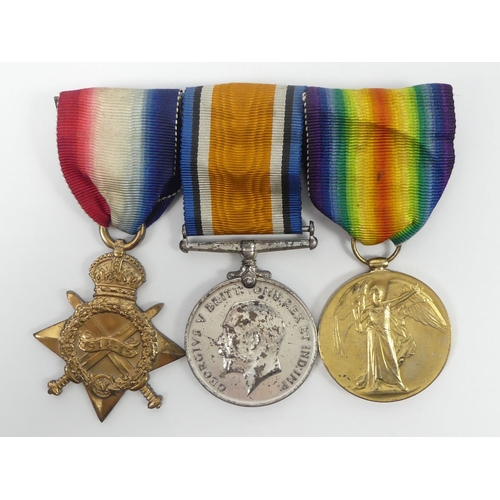 235 - WWI trio awarded to Pte R Delacy 42232.