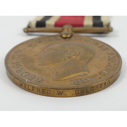 252 - Eight medals to include World War II Defence medal, a George V Efficiency medal, a 39-45 star and a ... 