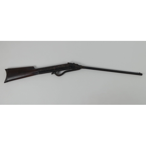 257 - Gem type break barrel air rifle, circa 1900. 103 cm in length.
No licence is required to purchase th... 