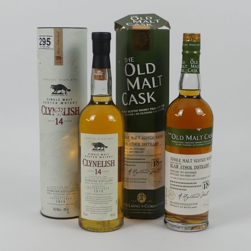 295 - Two bottles of single malt whisky 