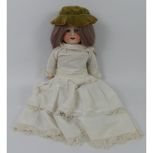 319 - Heubach Koppelsdorf bisque headed doll, 2751 with horse hair filling to body and legs, impressed mar... 